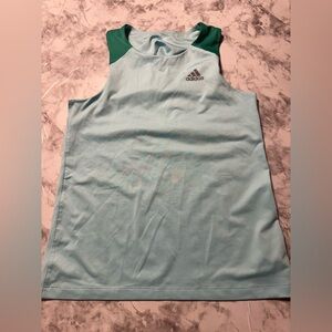 Adidas Aqua and Emerald Sleeveless Top Size M